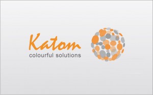 identité graphique société Katom - pigments de couleurs