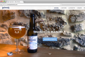 Capture écran du site internet de Bière Parkementia au Pays Basque