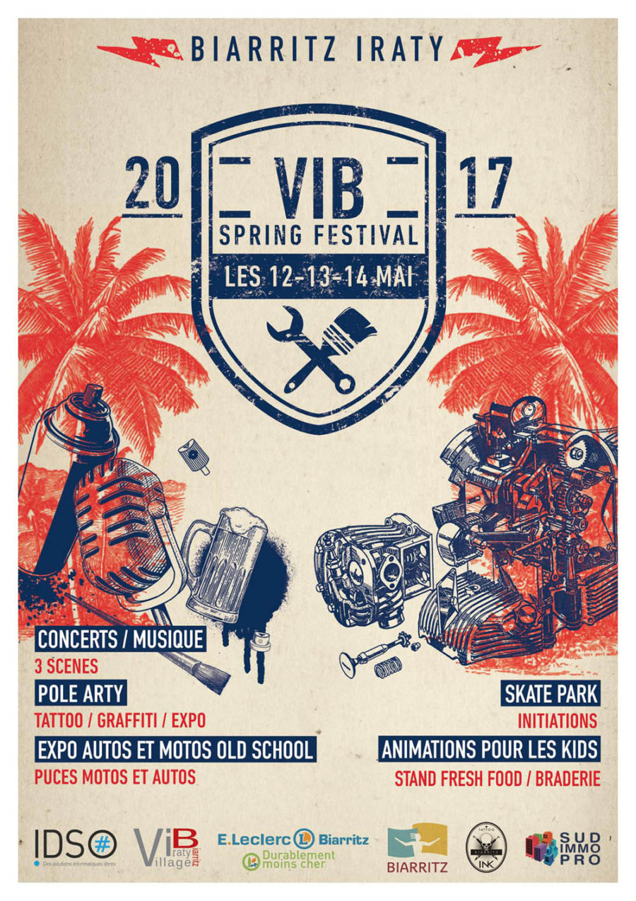 affiche du 1er VIB Festival au quartier Iraty à Biarritz