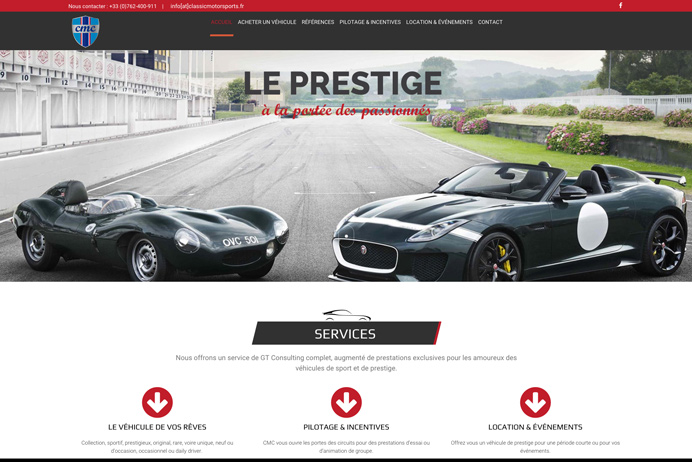 Classic & Motorsport Company – site internet