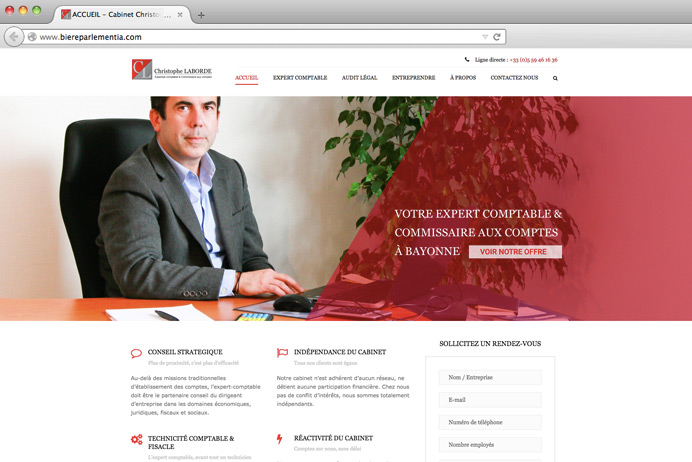 Aperçu site web comptable Christophe Laborde