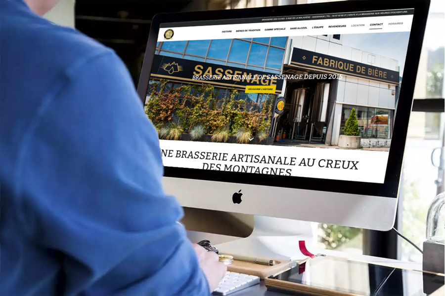 Création du site Internet de la Brasserie des Cuves à Sassenage