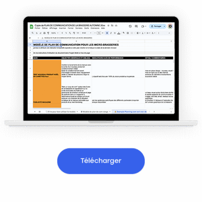Téléchargez le modèle de plan de com pour les brasseurs