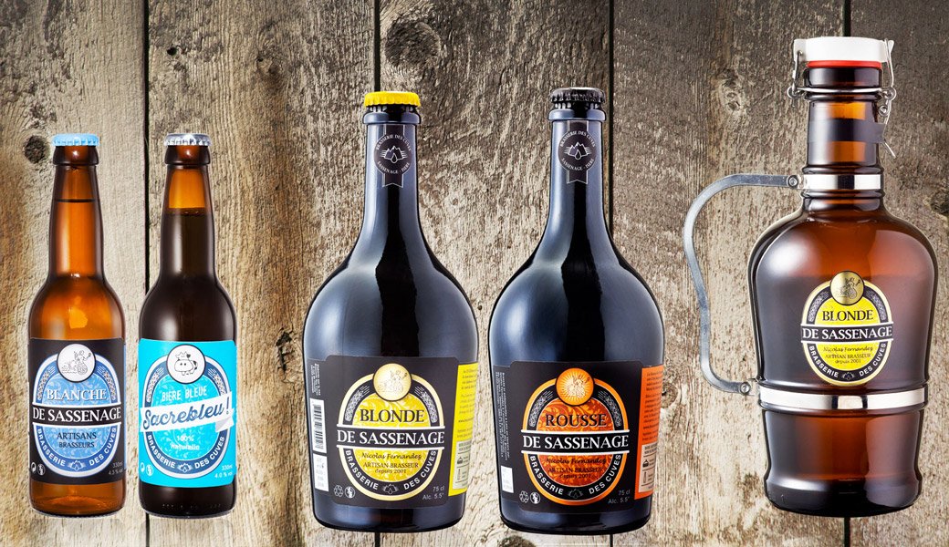 La gamme de la brasserie des Cuves à Sassenage en 2017