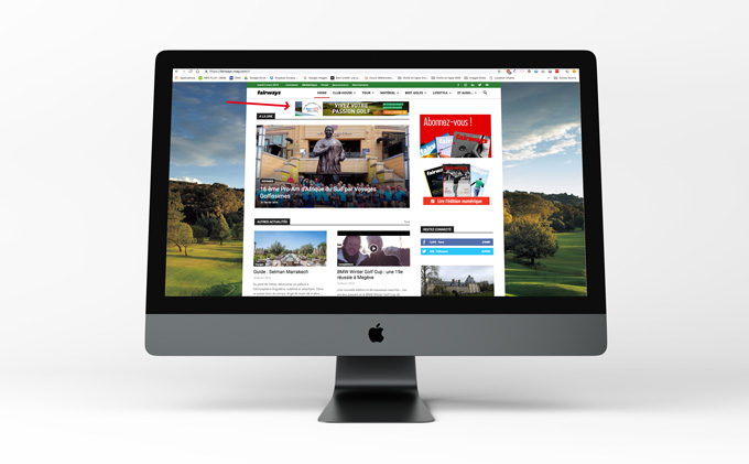 aperçu des bannières web pour le golf-pass biarritz destination golf